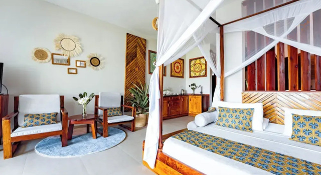 Люкс Deluxe с балконом и с частичным видом на океан Zanzibella Hotel & SPA