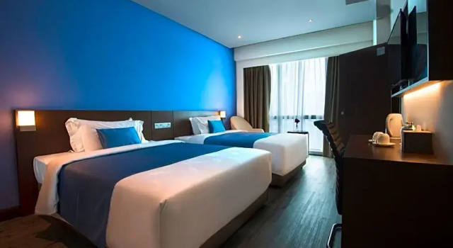 O podwyższonym standardzie pokój z widokiem na rzekę Astana Wing - Riverside Majestic Hotel