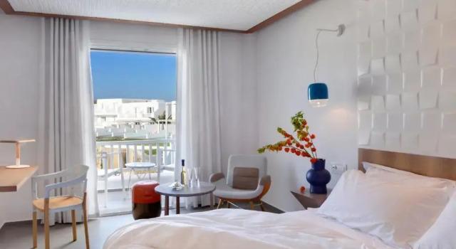 Двухместный номер Rinia Deluxe с частичным видом на море Отель Myconian Korali Relais & Chateaux