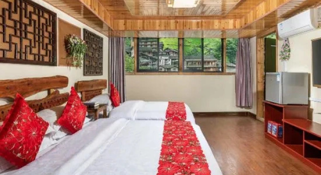 Люкс Longji Rice Terraces Riverside Mountain House Homestay