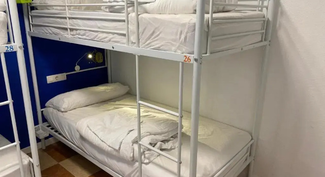 Кровать в общем номере Oh! My Hostel