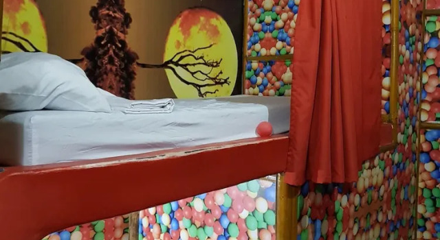 Кровать в общем номере The Rabbit Tree Hostel