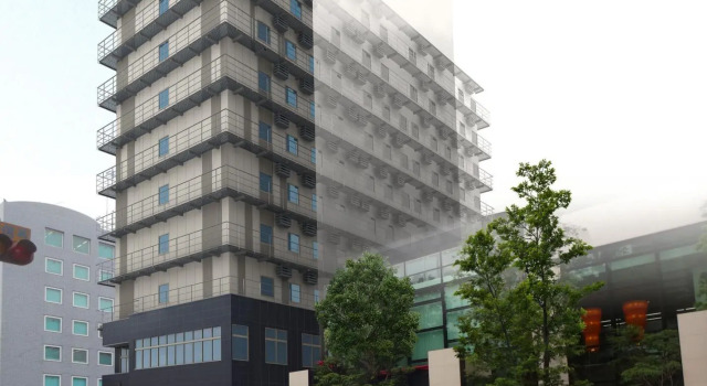Кровать в общем номере Ys HOTEL Hanshin Amagasaki Ekimae