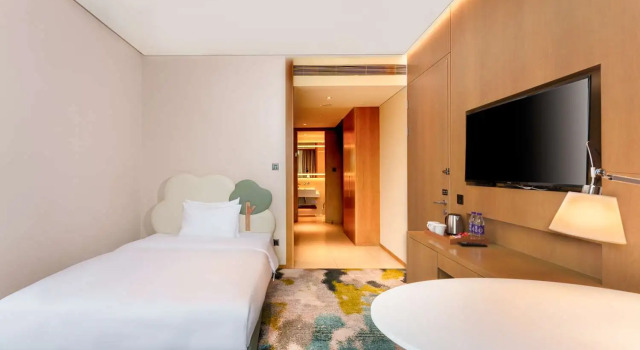 Люкс Deluxe c 1 комнатой Hilton Garden Inn Hangzhou Luniao Xinhu