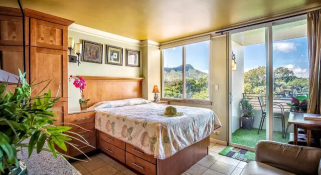 Студия с видом на океан Castle at Waikīkī Grand