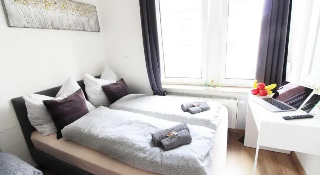 Апартаменты c 1 комнатой Downtown Apartments Ulm - im Herzen von Ulm & komfortable Boxspringbetten