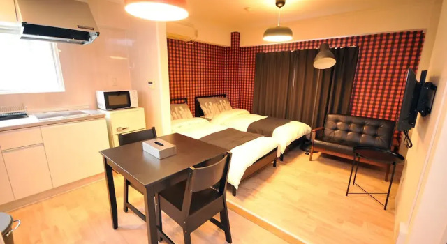 Maison Milano Nakatsu Room 505, Забронировать Отель Отели Осаки 3 звезды, рядом с Shangri-La, 3*