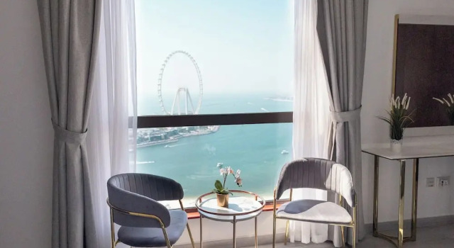 Апартаменты Luxury с 5 комнатами с балконом и с видом на море JBR apartments by HAPPY SEASON