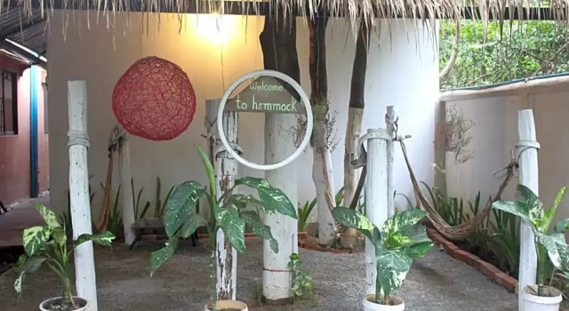 Кровать в общем номере Bambu Stay