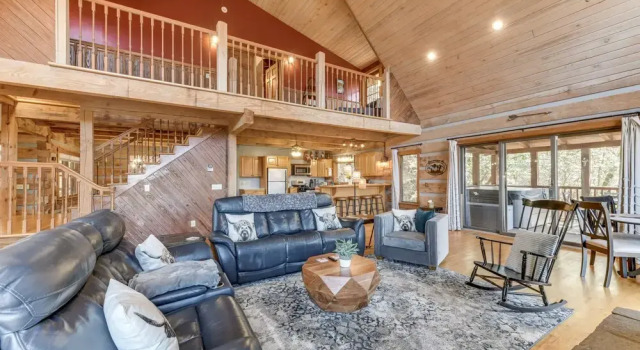Spacious Maggie Valley Cabin w/ Waterfall On-site!
