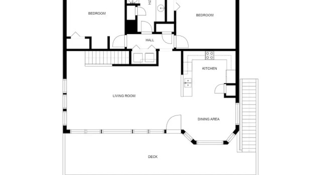 4 soveværelser i hytte med altan Ocean View by Ryson Vacation Rentals
