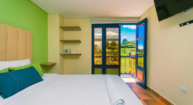 Двухместный номер Standard с балконом Hotel Bambu Guatape