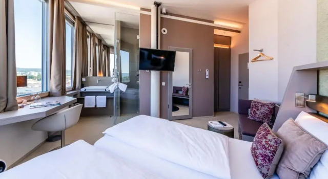 Двухместный номер Standard с видом на озеро aquaTurm Hotel Plus Energie