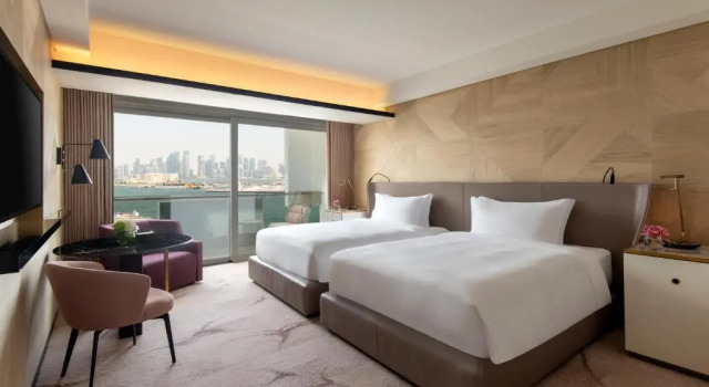 Premium Twin room with sea view Rixos Gulf Hotel Doha