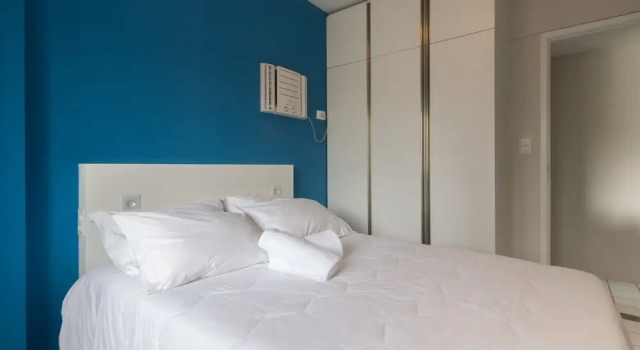 Двухместные апартаменты Classic с балконом PIP201 Cozy flat in Boa Viagem 4 people.
