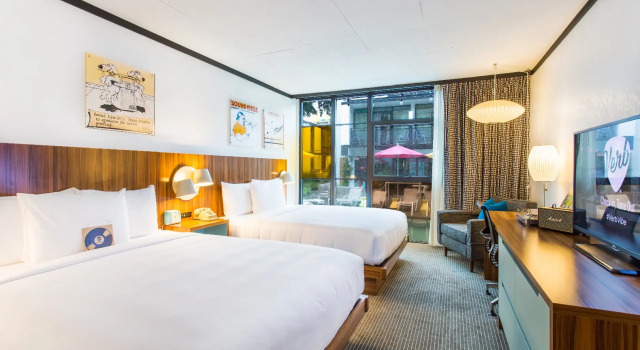 Двухместный номер Standard с видом на бассейн The Verb Hotel