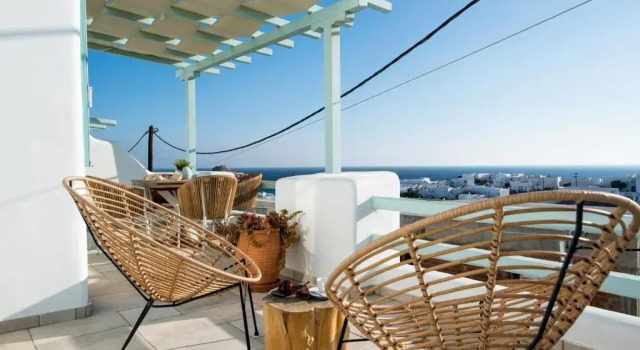 Апартаменты с 2 комнатами с видом на море Villa Meliti