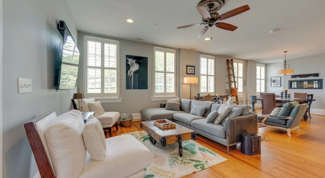 Апартаменты Downtown Winston-salem Condo w/ Private Library!