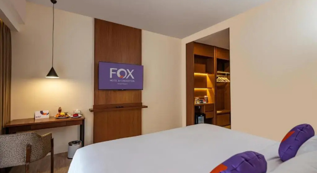 Habitación doble De lujo con vista al jardín FOX HARRIS Hotel & Convention Banjarnegara