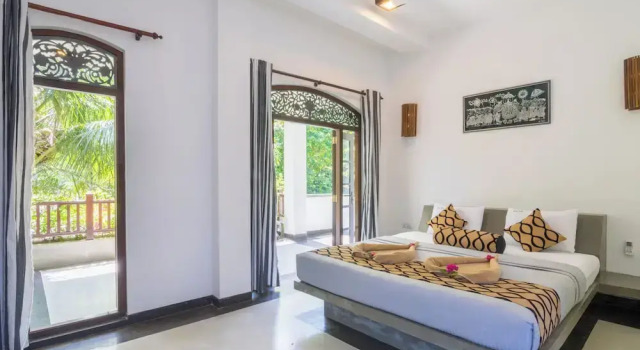 Двухместный номер Deluxe с балконом и с видом на сад Green Villa Unawatuna