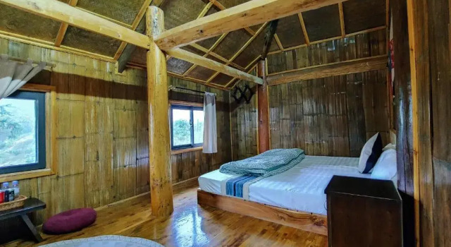 Кровать в общем номере Homestay số 91-Suối Hồ Sa Pa