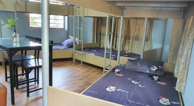 Кровать в общем номере (мужской номер) Nha Xanh Ha Long Homestay