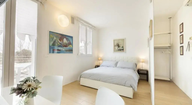 Двухместный номер Deluxe с балконом и с видом на море B&B Cá Bianca Ventisette Riccione