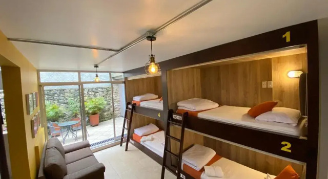 Кровать в общем номере Hotel Juliette Bogota Chapinero