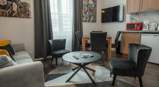 Апартаменты Цокольный этаж Appartements Les Orchidées Portail Louis Saumur