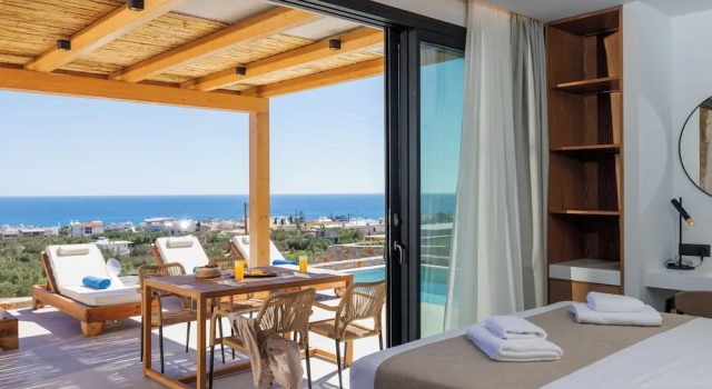 Люкс Deluxe Дуплекс с видом на море Deos Luxury Suites