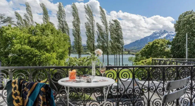 Двухместный номер Standard с балконом Hotel Beau Séjour Lucerne
