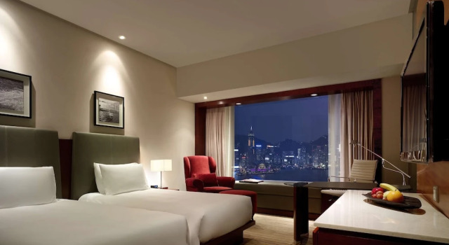 Двухместный клубный номер с видом на гавань Hyatt Regency Hong Kong Tsim Sha Tsui