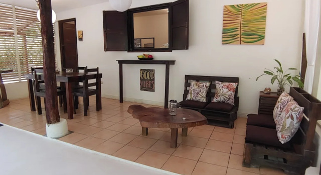 Коттедж Classic с 2 комнатами с балконом и с видом на сад Colibri Surf House & Flats