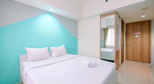 Homey And Simply Look Studio Room At Bogor Icon Apartment, Book Apartment Bogor 