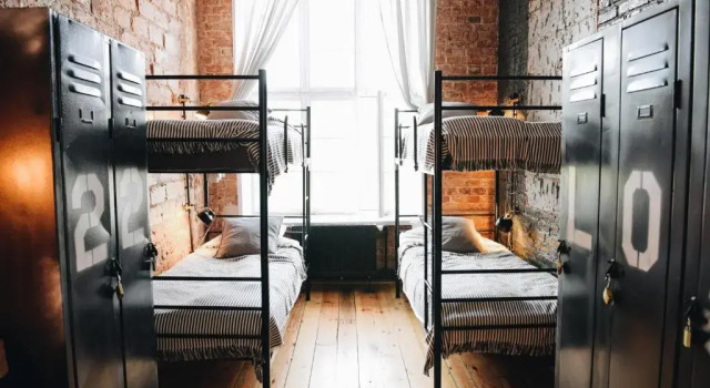 Кровать в общем номере (мужской номер) design LOFT 22