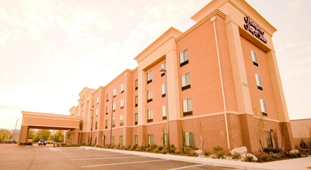 Кровать в общем номере Hampton Inn & Suites Seattle/Kent,WA