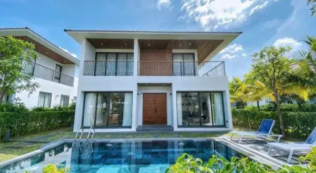 Cabo villa 3 bedrooms, Rezerwuj Willa Hotele w Mekong Delta z basenem, Basen