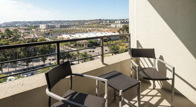Двухместный номер Standard с балконом и с красивым видом из окна San Diego Marriott Mission Valley