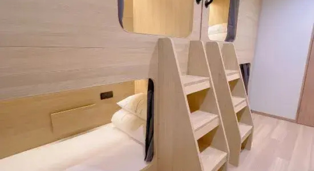 Кровать в общем номере 雪玉Snowball Hostel