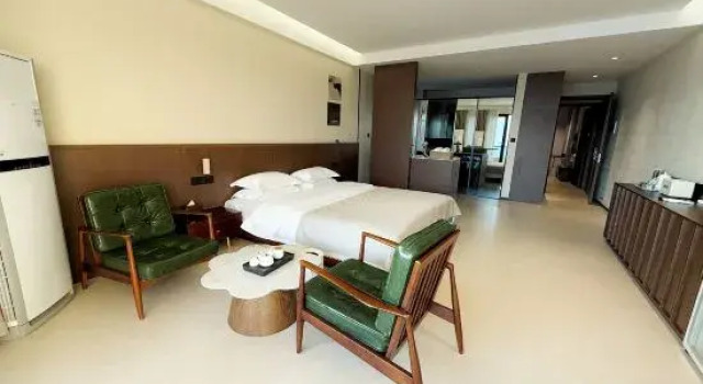 Семейный люкс с 2 комнатами с видом на море Xian Shiguang Scenic Apartment (Shuanglang Erhai)