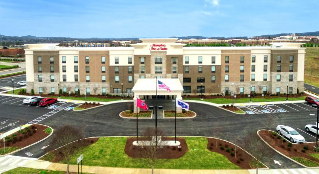 Кровать в общем номере Hampton Inn & Suites Nashville Hendersonville
