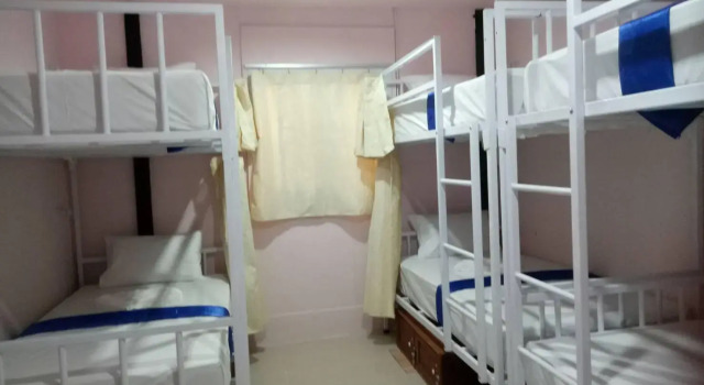 Кровать в общем номере Sangchan hostel