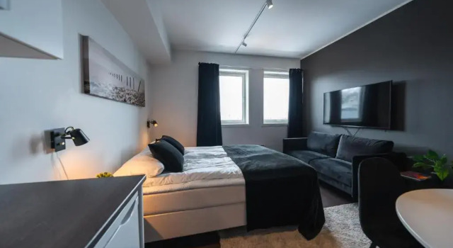 Студия с видом на море TotalApartments Seminarbakken City Studio