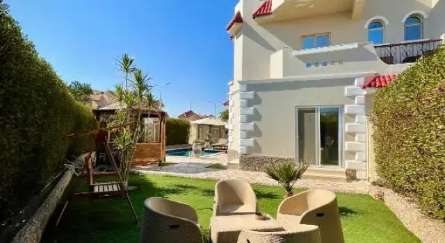 Ground Floor Apartment In Villa With Private Pool And Private Garden, Prenota Appartamento Hurghada Mar Rosso