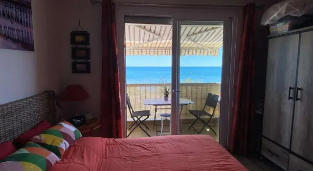 Studio climatise 2 couchages, Wifi, VUE MER directement à PORTIRAGNES PLAGE LXBFM10, 예약 아파트 Portiragnes Canal du Midi