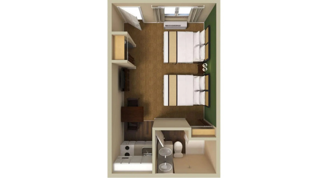 Четырёхместная студия Extended Stay America Suites - Houston - The Woodlands