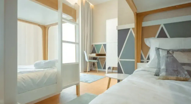 Кровать в общем номере Pedra de Sal - Hostel & Suites