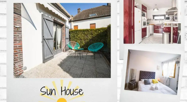 Sun House - Terrasse Parking Privé gratuit, Забронировать Апартаменты/квартира Отели Труа с парковкой, рядом с Театр Madeleine, Парковка