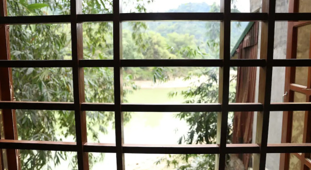 Кровать в общем номере Ha Giang Riverside Hostel