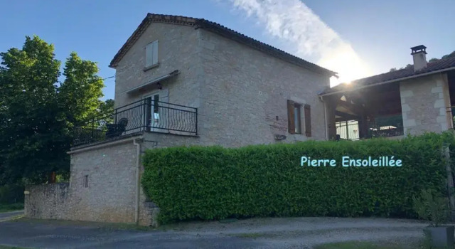 Les Figuiers de Louna - PIERRE ENSOLEILLÉE - 110 m2 et une véranda, Rezervovat Hotel Saint-Gery Lot Valley